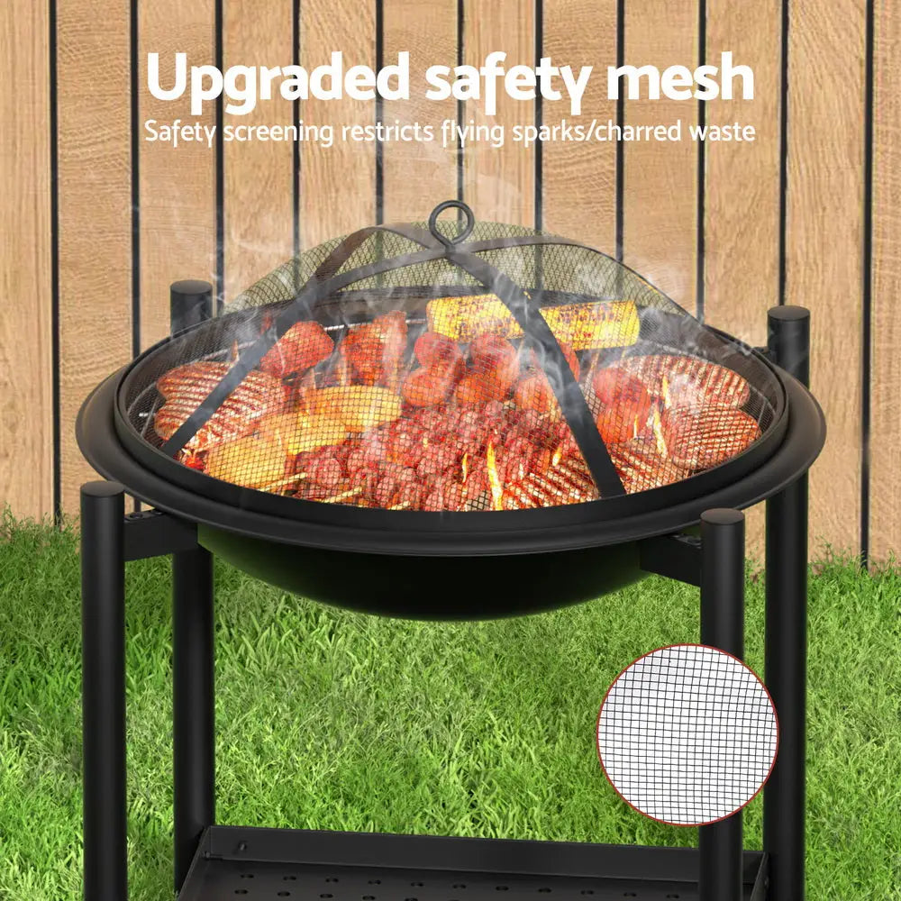 Grillz Fire Pit BBQ Grill 2-in-1 Outdoor - Home & Garden > BBQ > BBQ Tools