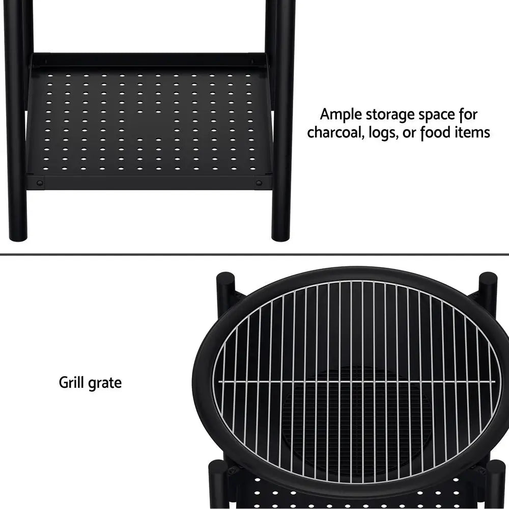 Grillz Fire Pit BBQ Grill 2-in-1 Outdoor - Home & Garden > BBQ > BBQ Tools