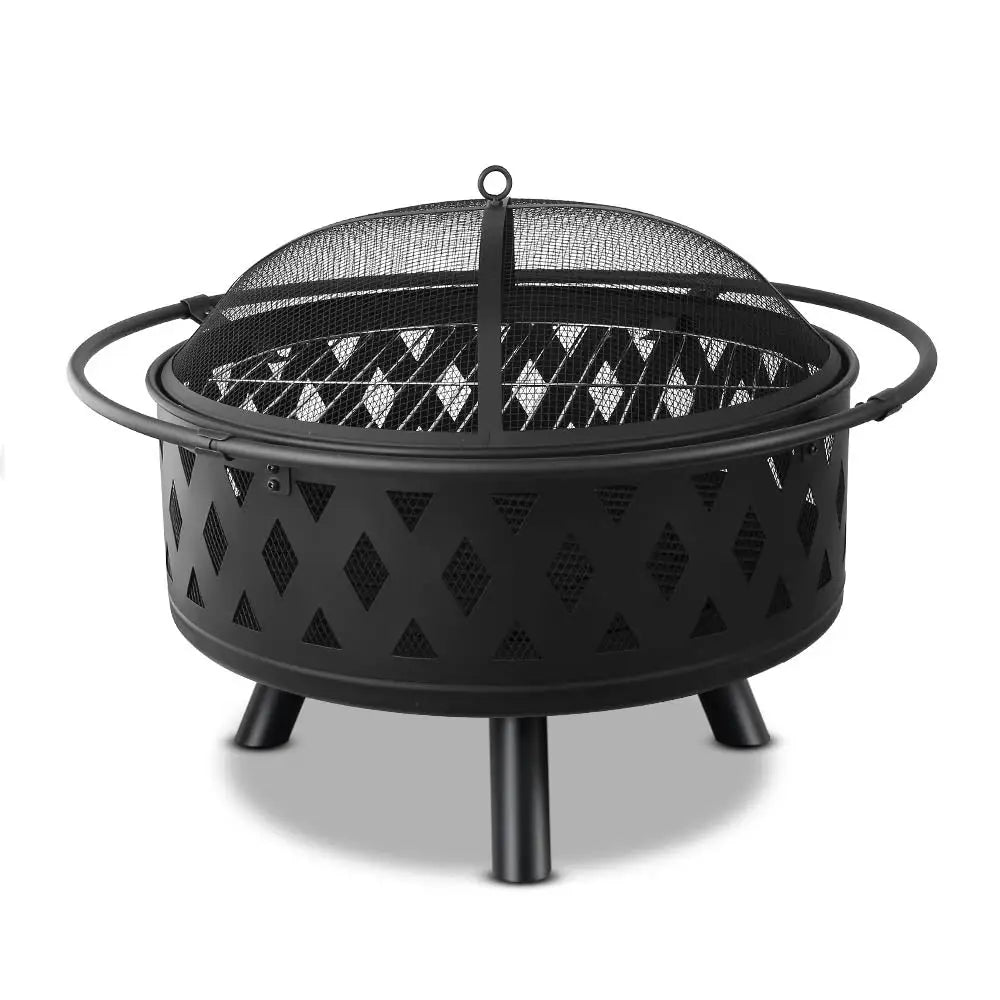 Grillz Fire Pit BBQ Grill 82cm - Home & Garden > BBQ > BBQ Tools
