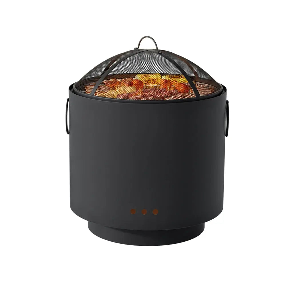 Grillz Fire Pit BBQ Portable Deep Bowl Outdoor Fireplace - Home & Garden > Firepits > Fire Pits