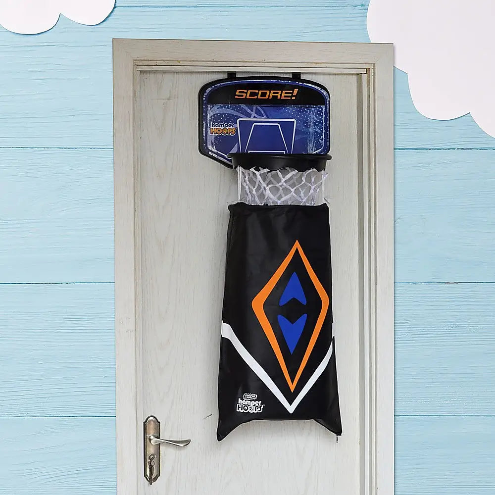Hamper Basketball Laundry Hoop Hanging Clothes Basket Storage Kids Fun Door Bag - Home & Garden > Laundry & Cleaning