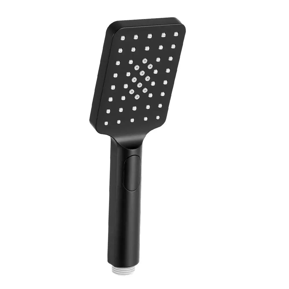Handheld Shower Head 3.1’’ High Pressure 3 Spray Modes Square Black - Home & Garden > Bathroom Accessories > Shower