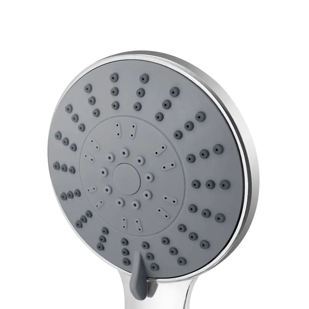Handheld Shower Head 4.5’’ High Pressure 5 Modes Poweful Round Chrome - Home & Garden > Bathroom Accessories >