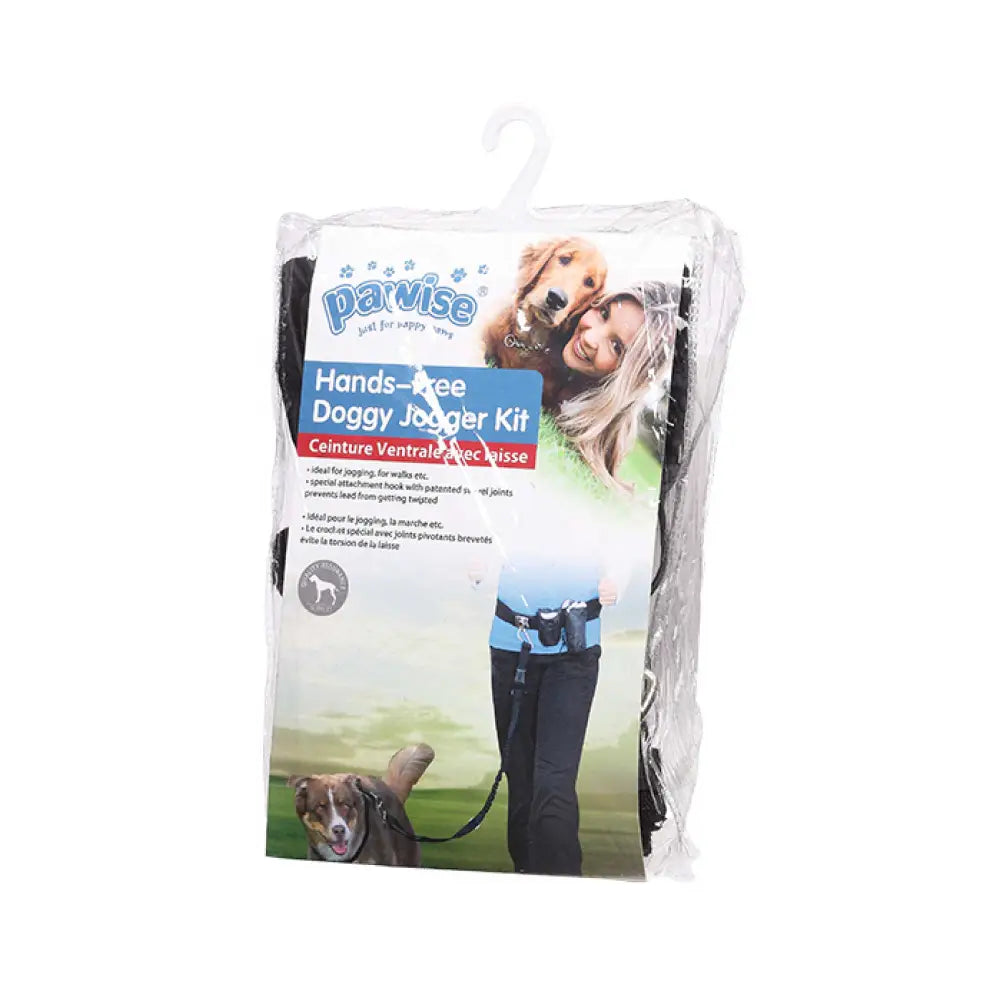 Hands Free Dog Bungee Leash - Doggy Jogger Lead Belt with Storage - Pet Care > Dog Supplies > Dog Collars Leads &