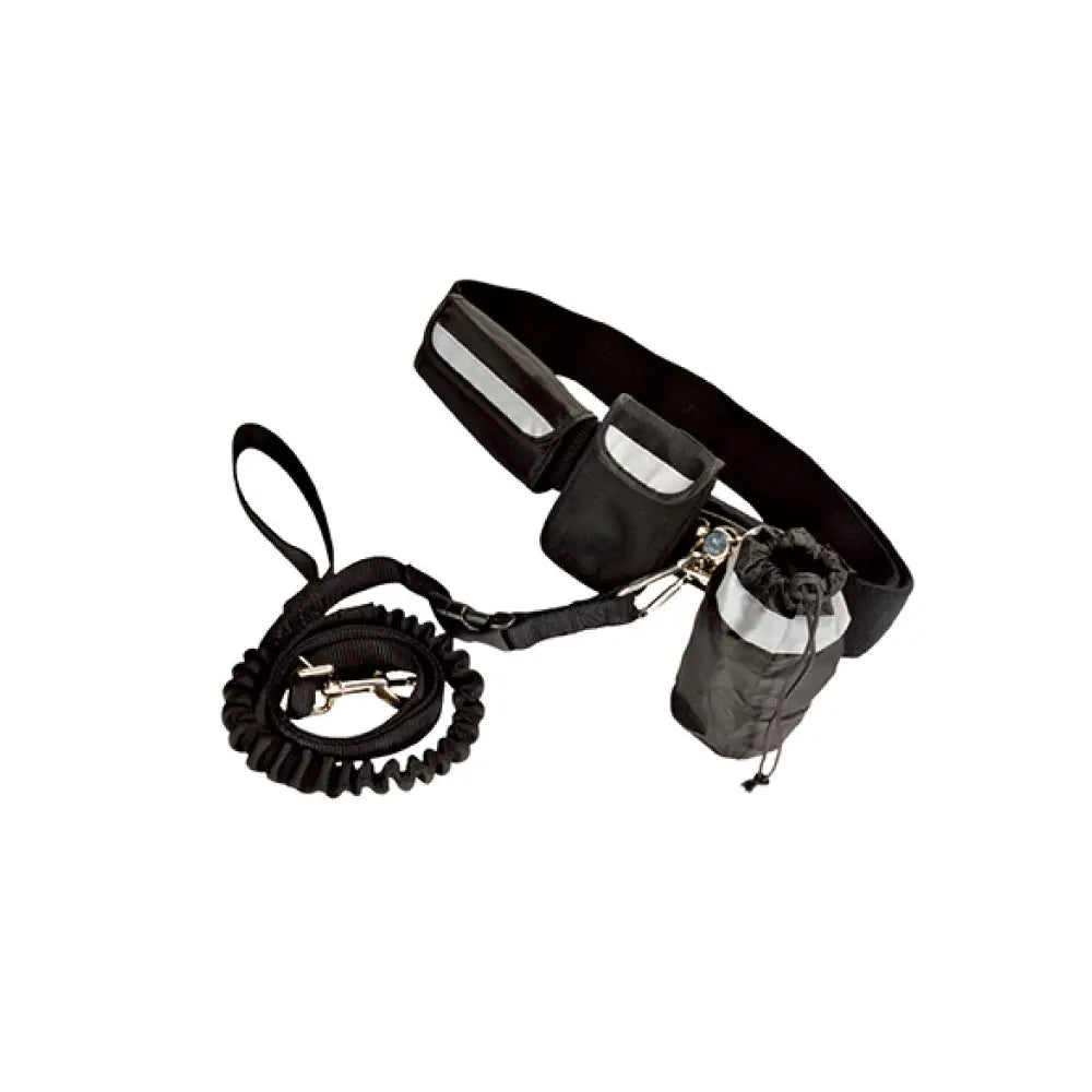 Hands Free Dog Bungee Leash - Doggy Jogger Lead Belt with Storage - Pet Care > Dog Supplies > Dog Collars Leads &