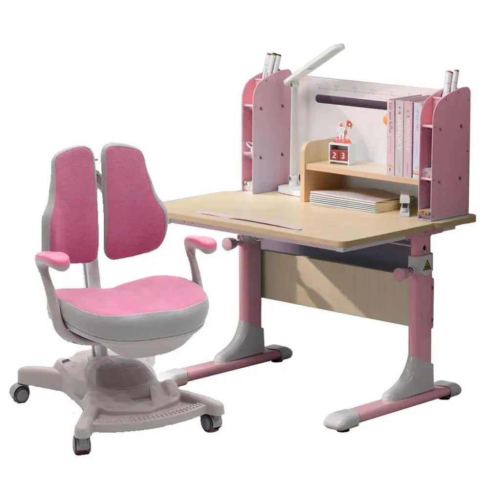 Height Adjustable Children Kids Ergonomic Study Desk 80cm Pink AU - Baby & Kids > Kid’s Furniture