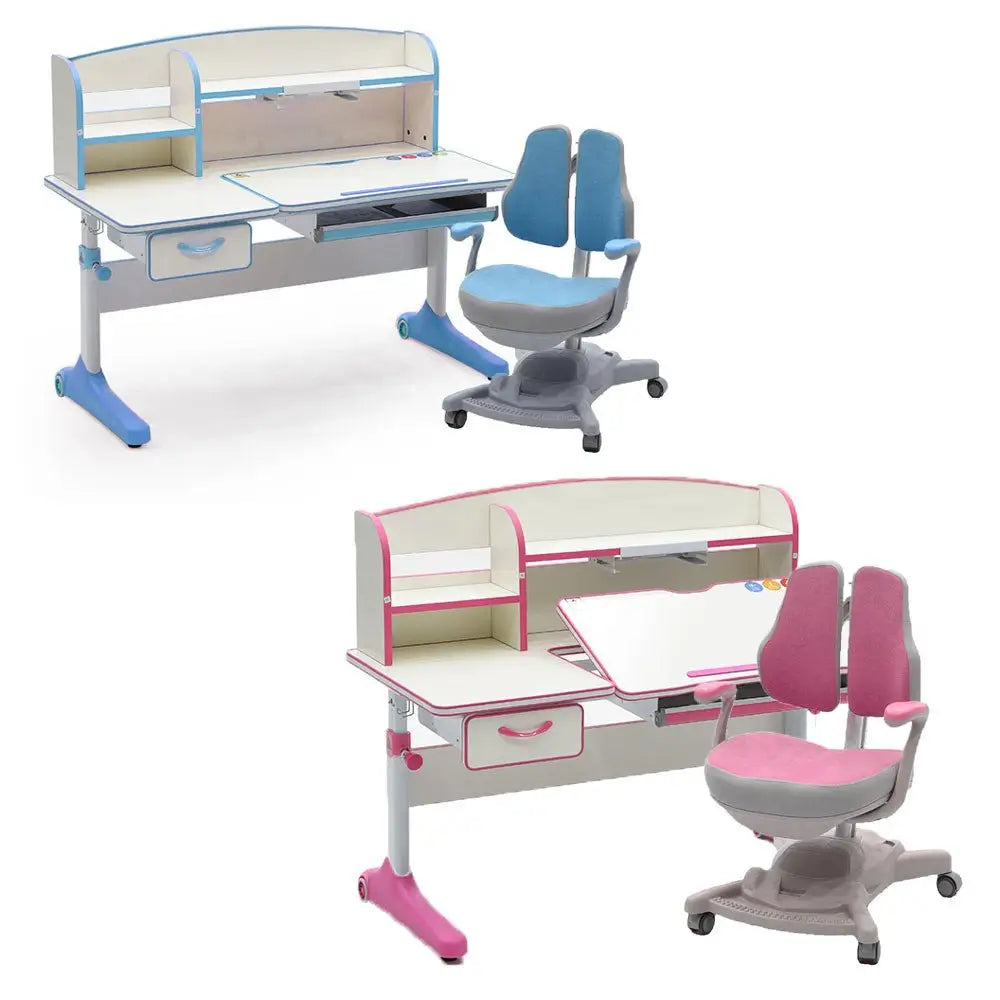Height Adjustable Children Kids Ergonomic Study Desk Chair Set 120cm Blue AU - Baby & Kids > Kid’s Furniture