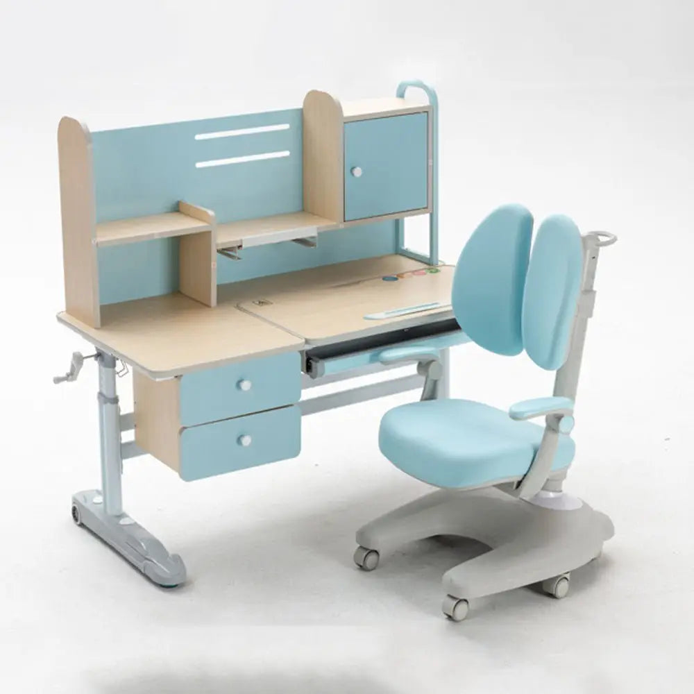 Height Adjustable Children Kids Ergonomic Study Desk Chair Set 120cm Blue AU - Baby & Kids > Kid’s Furniture