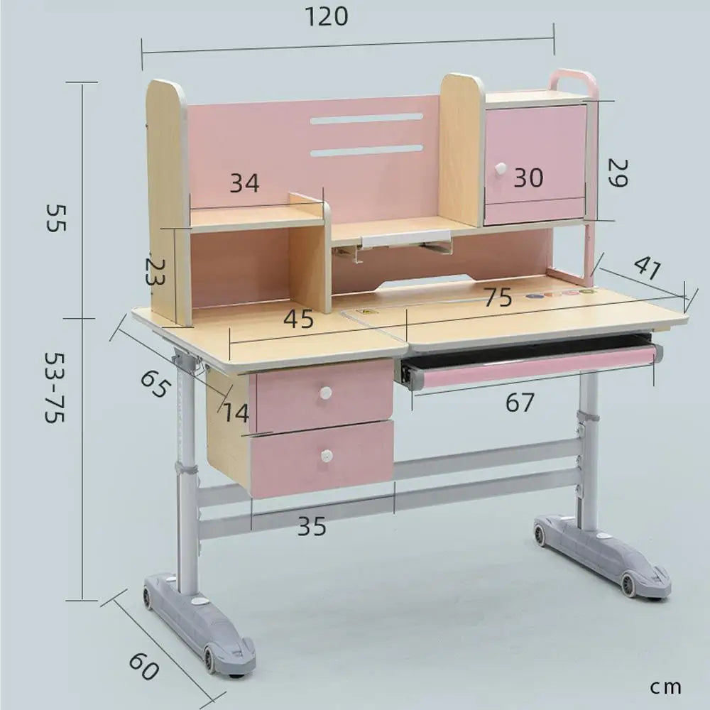 Height Adjustable Children Kids Ergonomic Study Desk Chair Set 120cm Blue AU - Baby & Kids > Kid’s Furniture