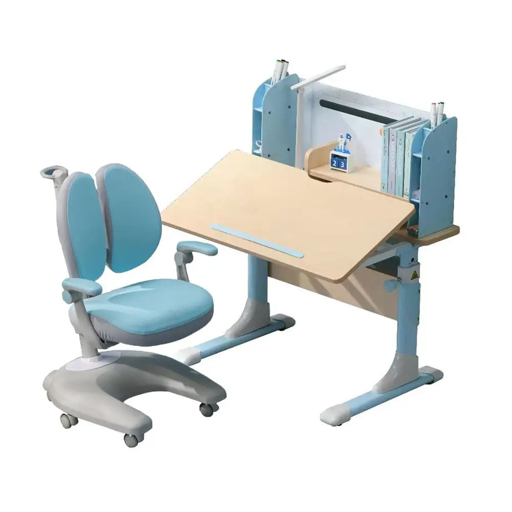 Height Adjustable Children Kids Ergonomic Study Desk Chair Set 80cm Blue AU - Baby & Kids > Kid’s Furniture