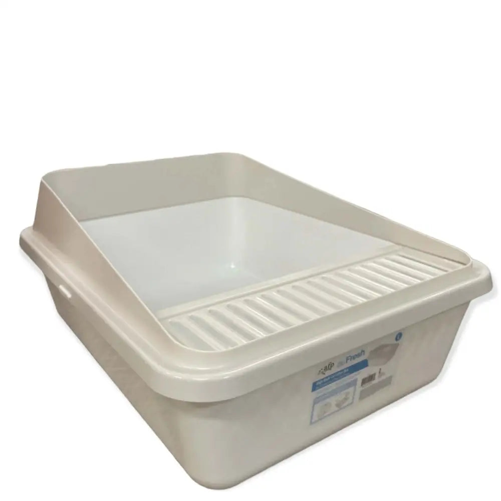 High Back Cat Litter Tray Large - Pet Fresh Clean Kitten Toilet Box - Pet Care > Bird > Bird Cages & Stands