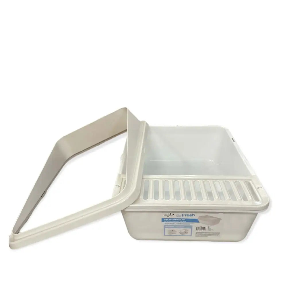 High Back Cat Litter Tray Large - Pet Fresh Clean Kitten Toilet Box - Pet Care > Bird > Bird Cages & Stands