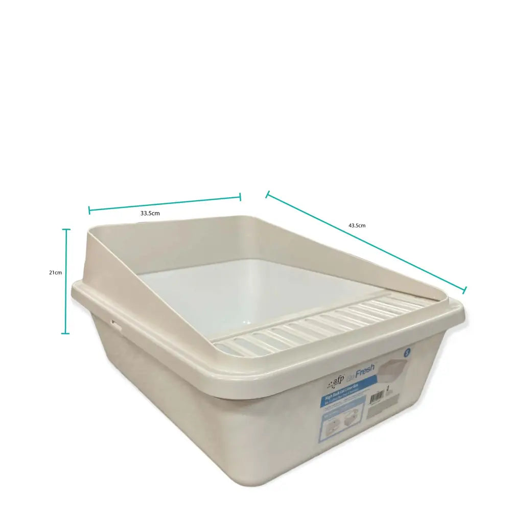 High Back Cat Litter Tray Small - Pet Fresh Clean Kitten Toilet Box - Pet Care > Bird > Bird Cages & Stands
