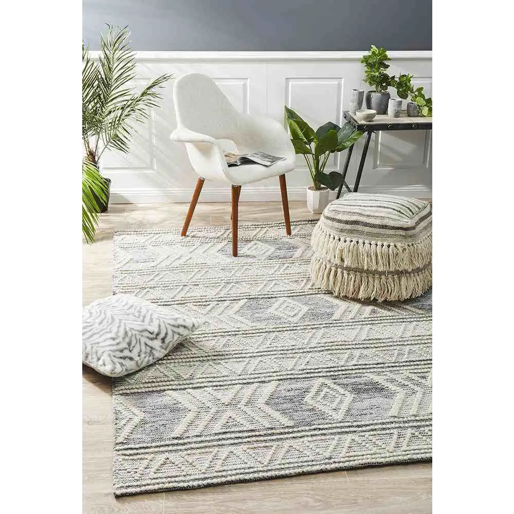 Hudson 806 Silver by Rug Culture - 225X155CM - RECTANGLE - Home & Garden > Rugs > Floor Rugs