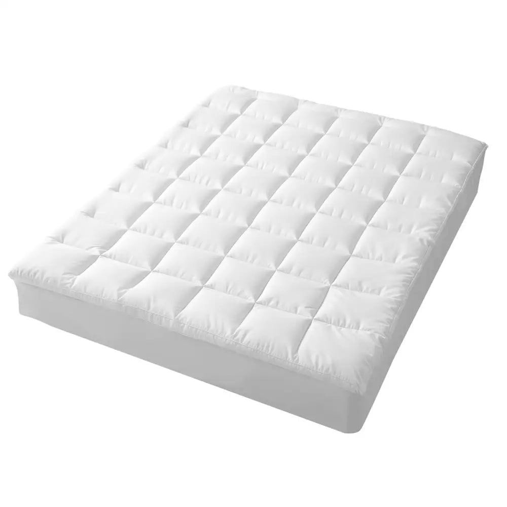 Hypoallergenic Antibacterial w/ 100% Microfiber filling Mattress Topper - QUEEN - Furniture > Mattresses > Mattress