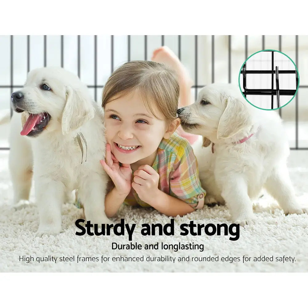 i.Pet 24’’ 8 Panel Dog Playpen Pet Fence Exercise Cage Enclosure Play Pen - Pet Care > Dog Supplies > Dog Playpens