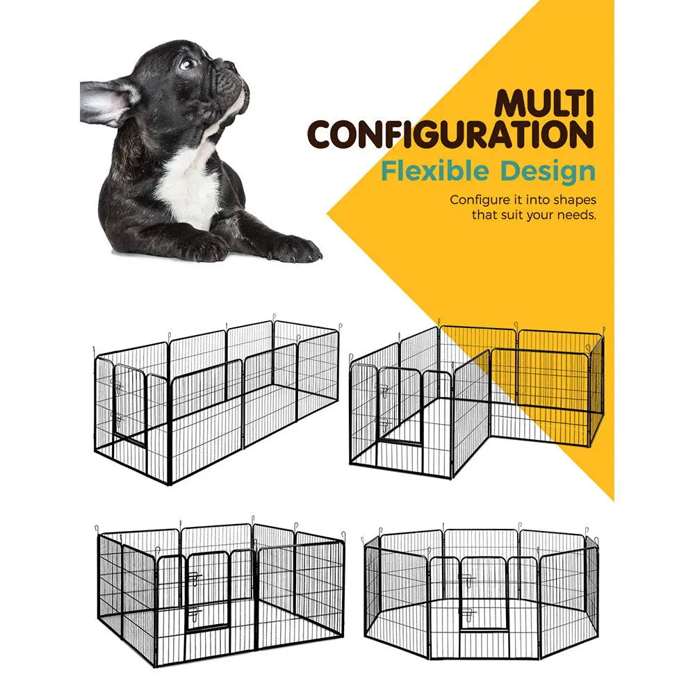 i.Pet 32’’ 8 Panel Dog Playpen Pet Exercise Cage Enclosure Fence Play Pen - Pet Care > Dog Supplies > Dog Playpens