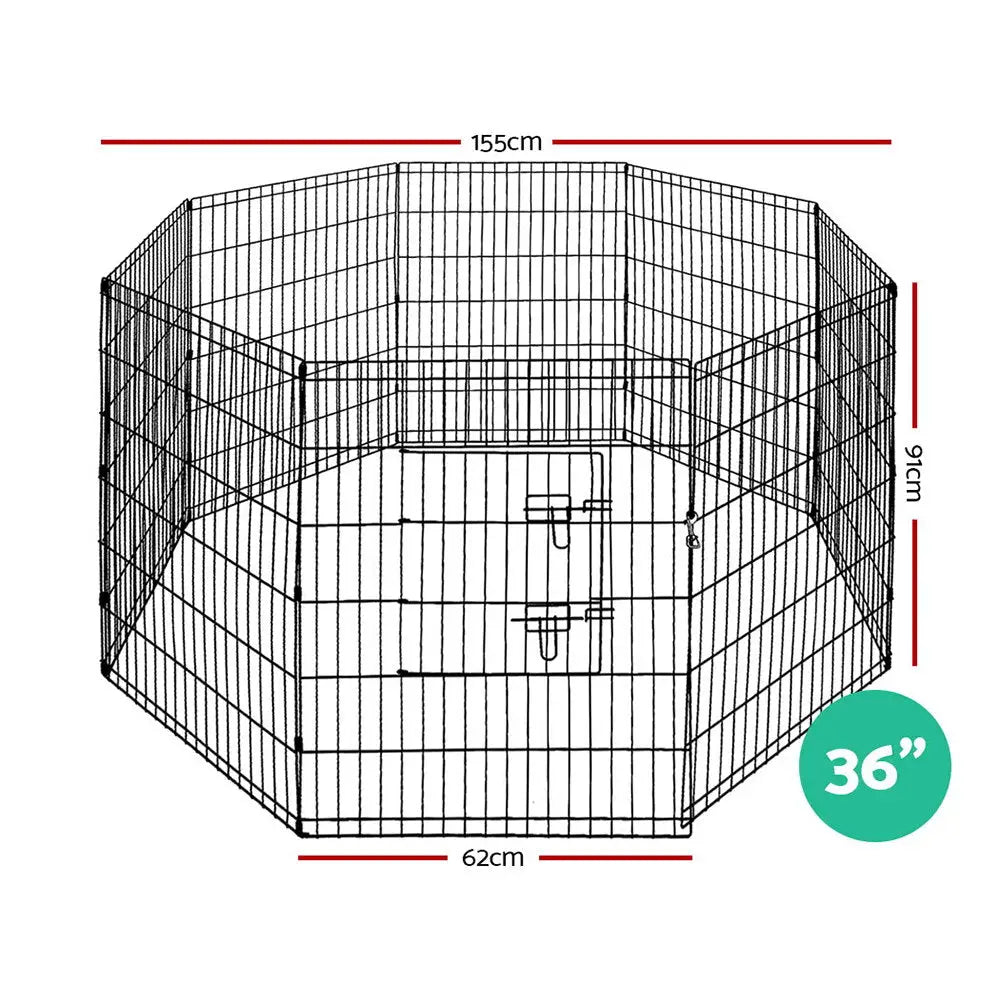 i.Pet 36’’ 8 Panel Dog Playpen Pet Fence Exercise Cage Enclosure Play Pen - Pet Care > Dog Supplies > Dog Playpens