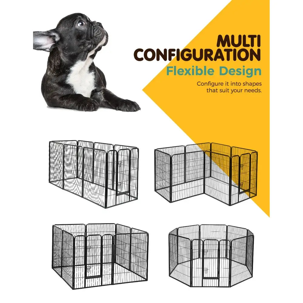 i.Pet 40’’ 8 Panel Dog Playpen Pet Exercise Cage Enclosure Fence Play Pen - Pet Care > Dog Supplies > Dog Playpens