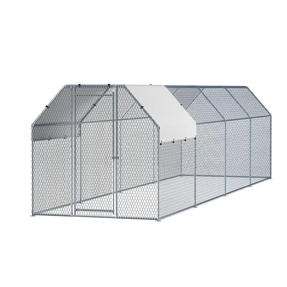 i.Pet Chicken Coop Cage Run Rabbit Hutch Large Walk In Hen House Cover 2mx8mx2m - Pet Care > Coops & Hutches > Small