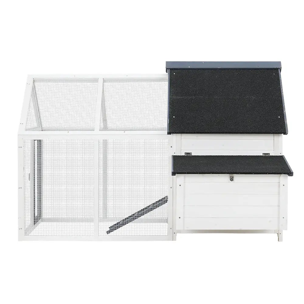 i.Pet Chicken Coop Rabbit Hutch 166cm x 120cm x 112cm Large House Run Cage XL Bunny Wooden - Pet Care > Coops & Hutches