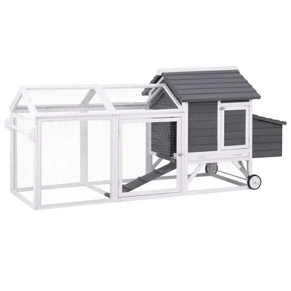 i.Pet Chicken Coop Rabbit Hutch Extra Large Wooden Run Bunny Cage House Outdoor - Pet Care > Coops & Hutches > Small