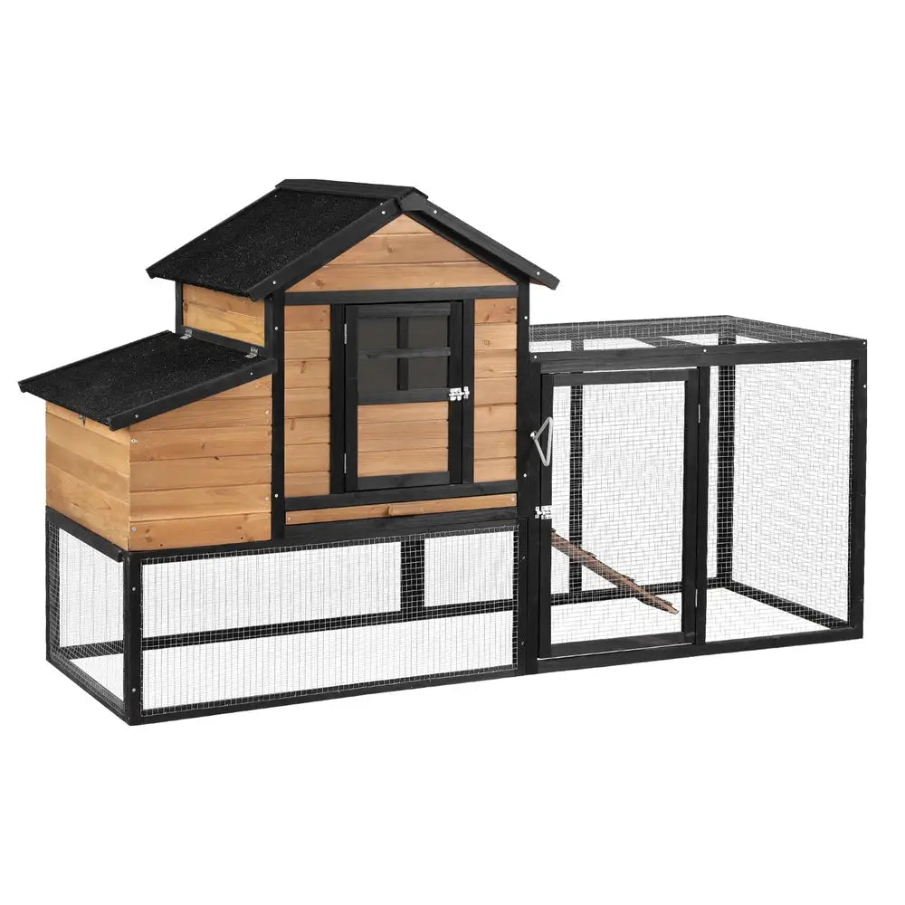 i.Pet Chicken Coop Rabbit Hutch Extra Large Wooden Run Cage Bunny House Outdoor - Pet Care > Coops & Hutches > Small