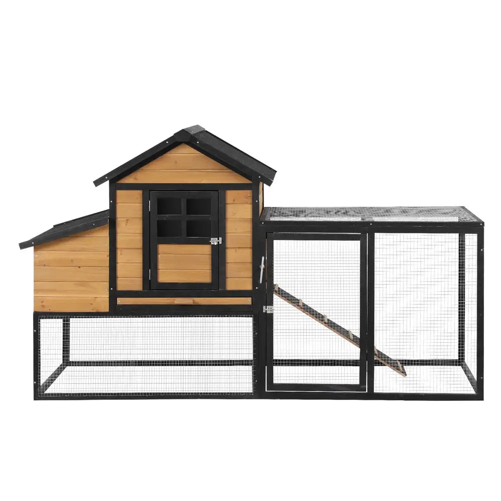 i.Pet Chicken Coop Rabbit Hutch Extra Large Wooden Run Cage Bunny House Outdoor - Pet Care > Coops & Hutches > Small