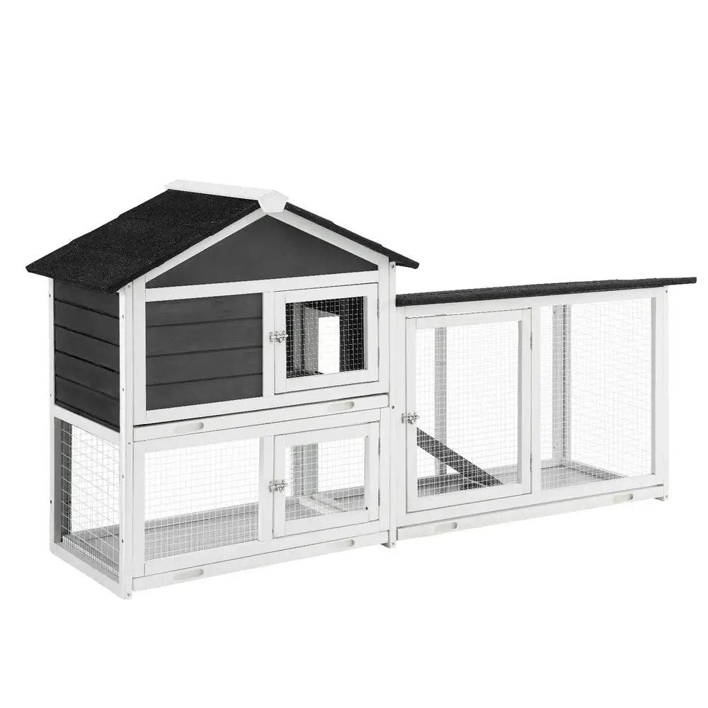 i.Pet Chicken Coop Rabbit Hutch Extra Large Wooden Run Cage House With Run Cage - Pet Care > Coops & Hutches > Small