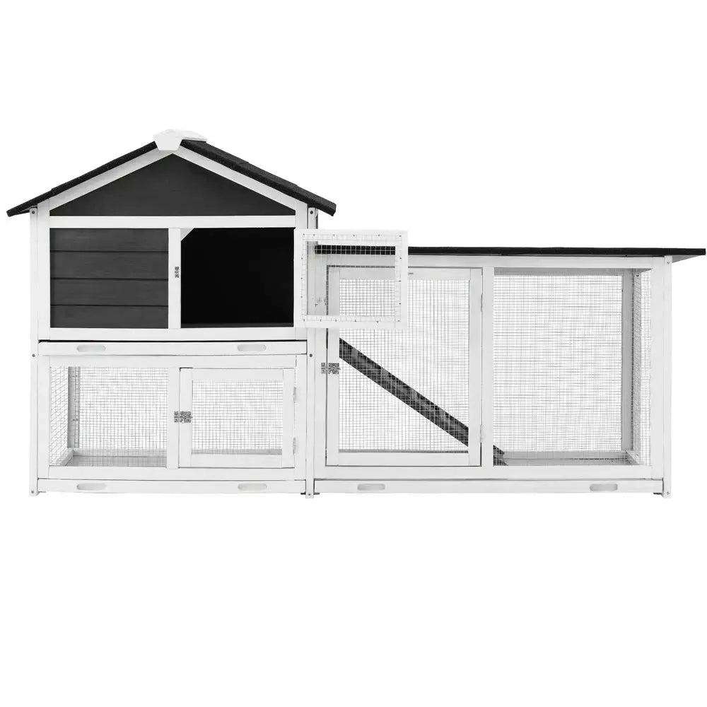 i.Pet Chicken Coop Rabbit Hutch Extra Large Wooden Run Cage House With Run Cage - Pet Care > Coops & Hutches > Small