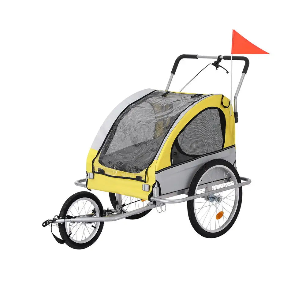 i.Pet Pet Bike Trailer Dog Stroller Pram Bicycle Large Travel Cycling Foldable - Pet Care > Cat Supplies > Cat Carriers