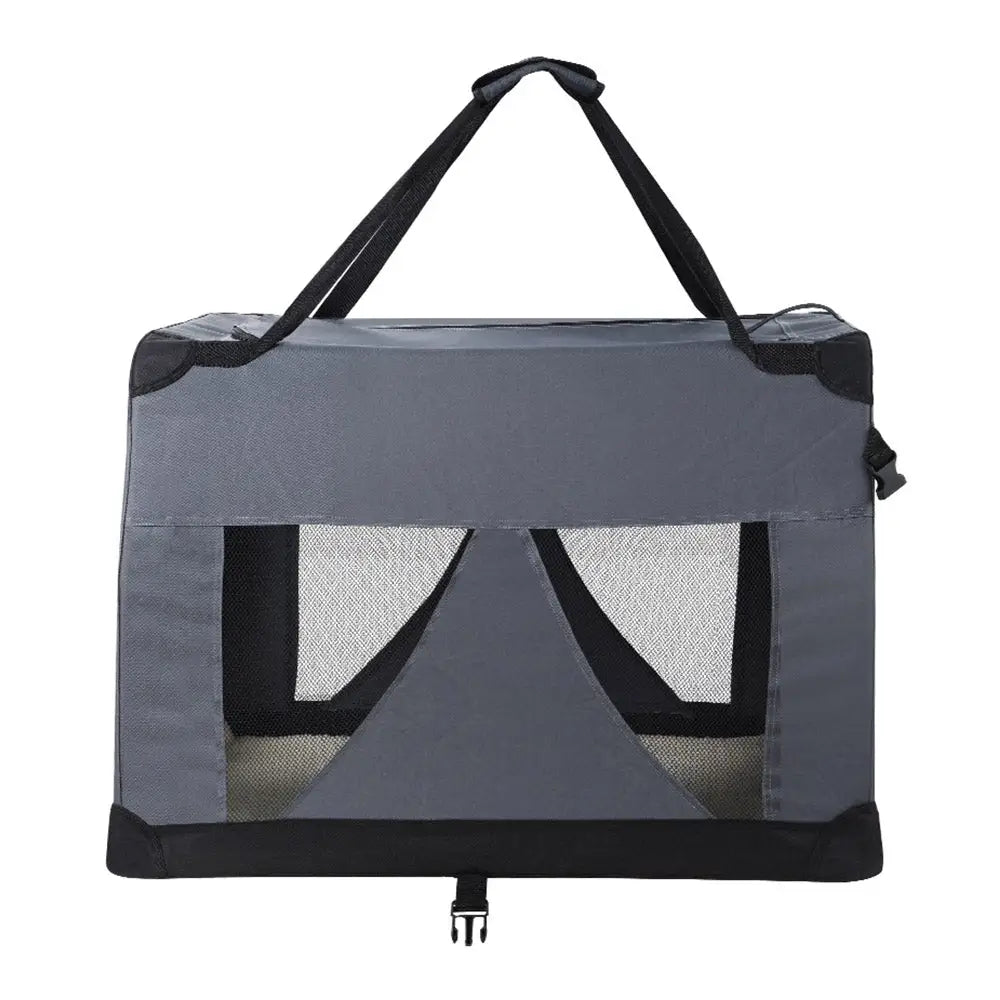 i.Pet Pet Carrier Soft Crate Dog Cat Travel 82x58CM Portable Foldable Car XL - Pet Care > Cat Supplies > Cat Carriers &