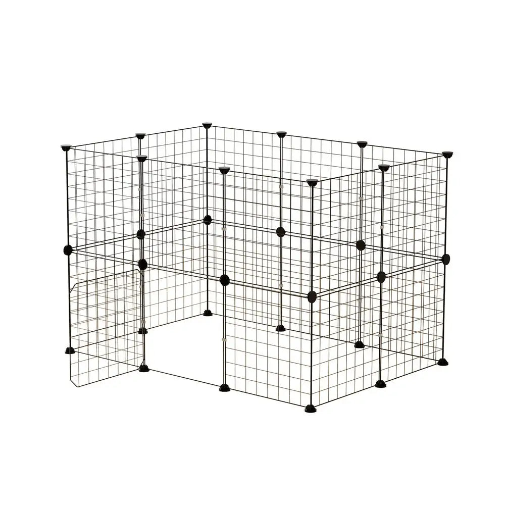 i.Pet Pet Dog Playpen Enclosure Cage 20 Panel Puppy Fence Play Pen Foldable Metal - Pet Care > Dog Supplies > Dog