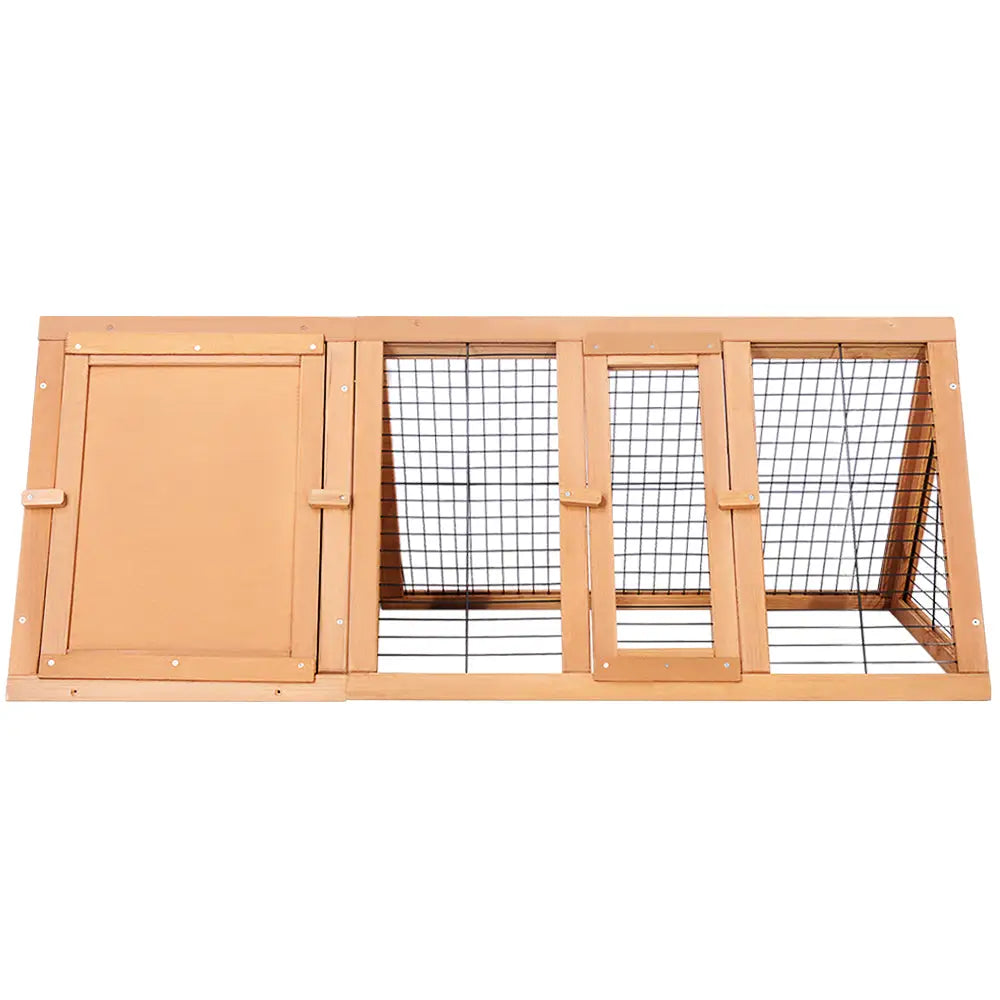 i.Pet Rabbit Hutch 119cm x 51cm x 44cm Chicken Coop Large Run Wooden Cage Outdoor - Pet Care > Coops & Hutches > Small