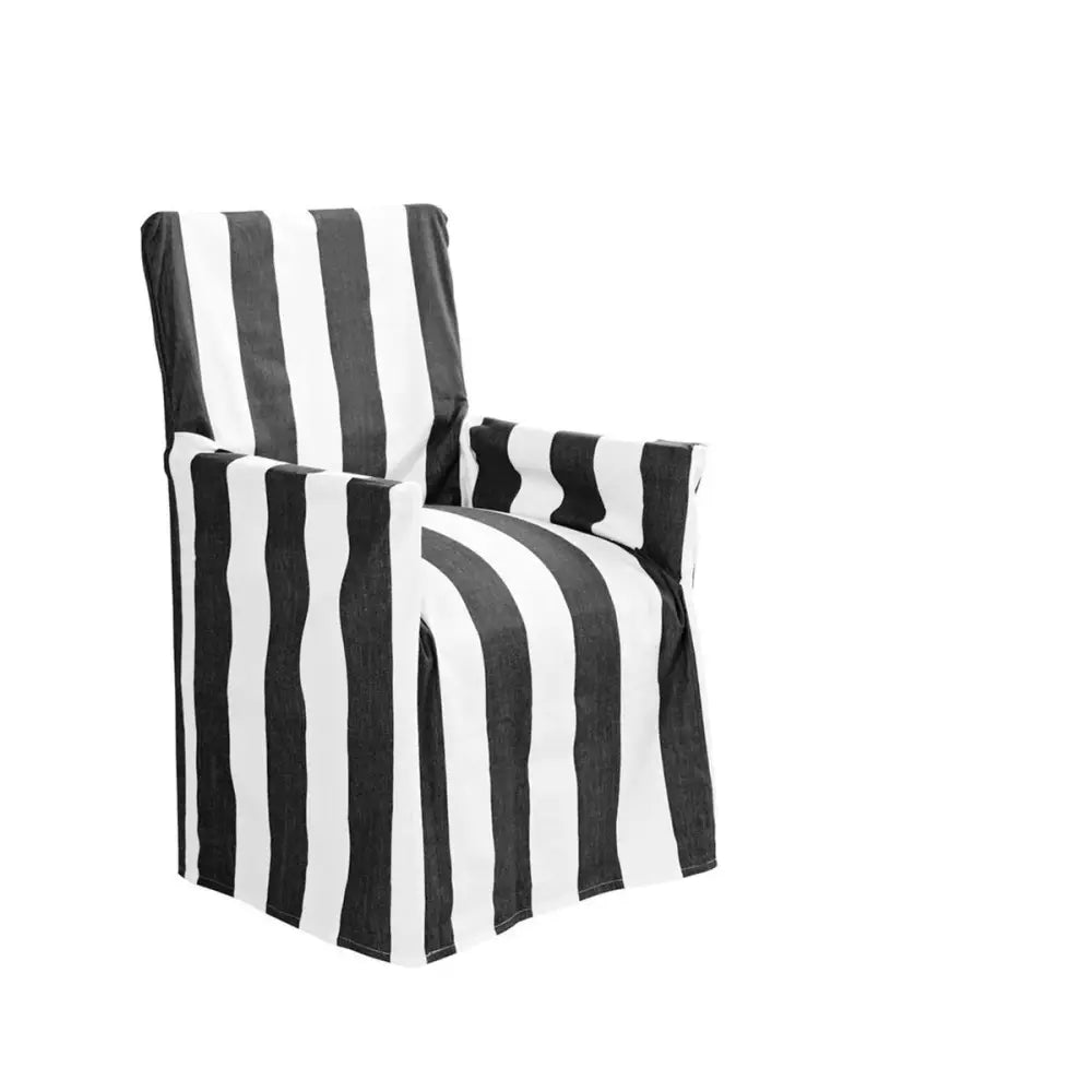 IDC Homewares Cotton Director Chair Cover Black Stripes - Home & Garden > Decor