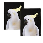 IDC Homewares Set of 2 Christopher Vine Design Tea Towels Cockatoo - Home & Garden > Kitchenware