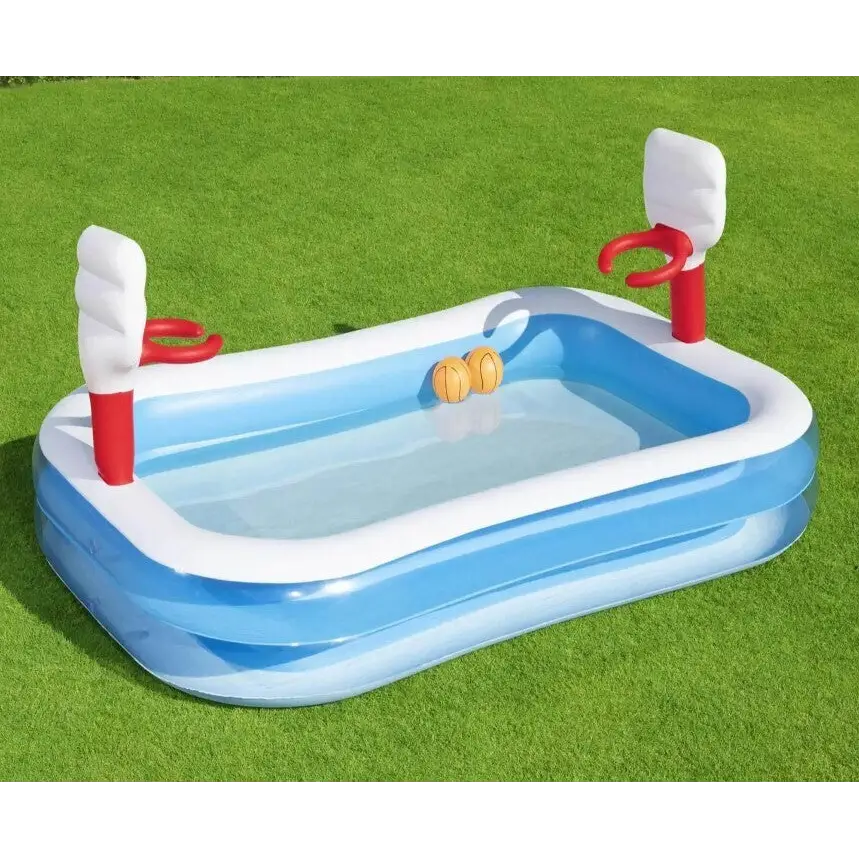 Inflatable Basketball Play Pool - 40in x 2.51m x 1.68m - Home & Garden > Pool & Accessories > Pool Toys & Inflatables