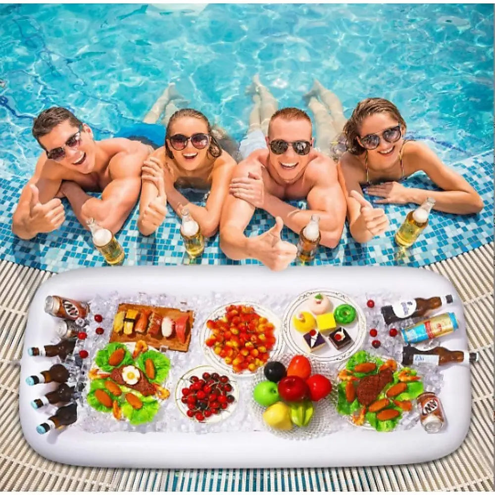 Inflatable Drinks Holder Floating Ice Bar Pool Party - Home & Garden > Pool & Accessories > Pool Toys & Inflatables