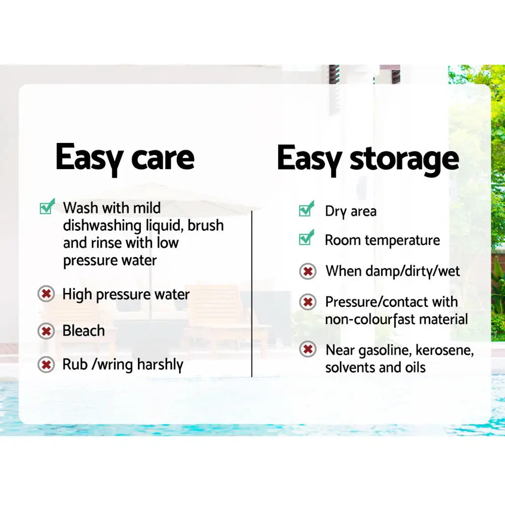 Instahut 2.7m Outdoor Umbrella w/Base Pole Stand Garden Beach Black - Home & Garden > Shading > Umbrellas & Sunshades