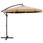 Instahut 3m Outdoor Umbrella Cantilever Garden Beach Patio Beige - Home & Garden > Shading > Umbrellas & Sunshades
