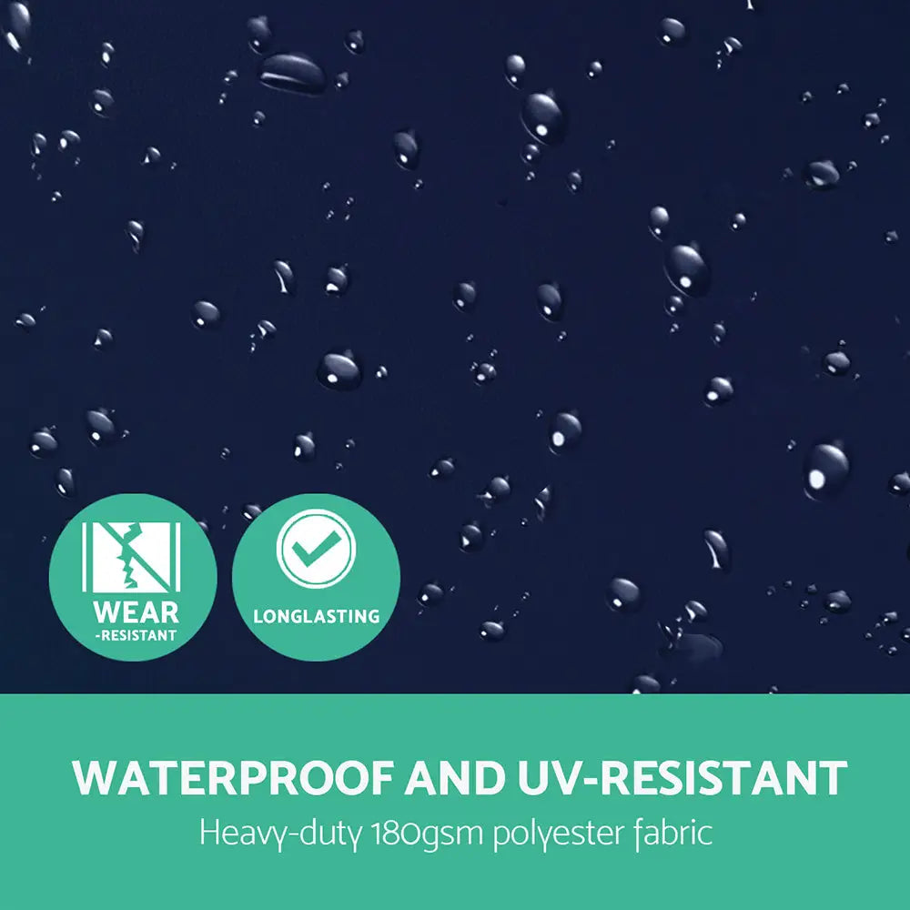 Instahut 3m Outdoor Umbrella Cantilever Garden Beach Patio Navy - Home & Garden > Shading > Umbrellas & Sunshades