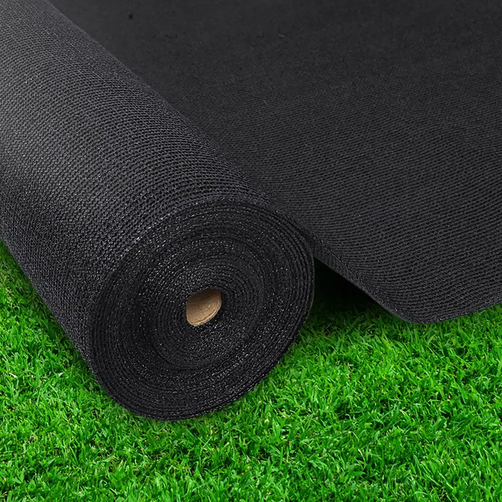 Instahut 50% Shade Cloth 3.66x20m Shadecloth Sail Heavy Duty Black - Home & Garden > Shading > Umbrellas & Sunshades