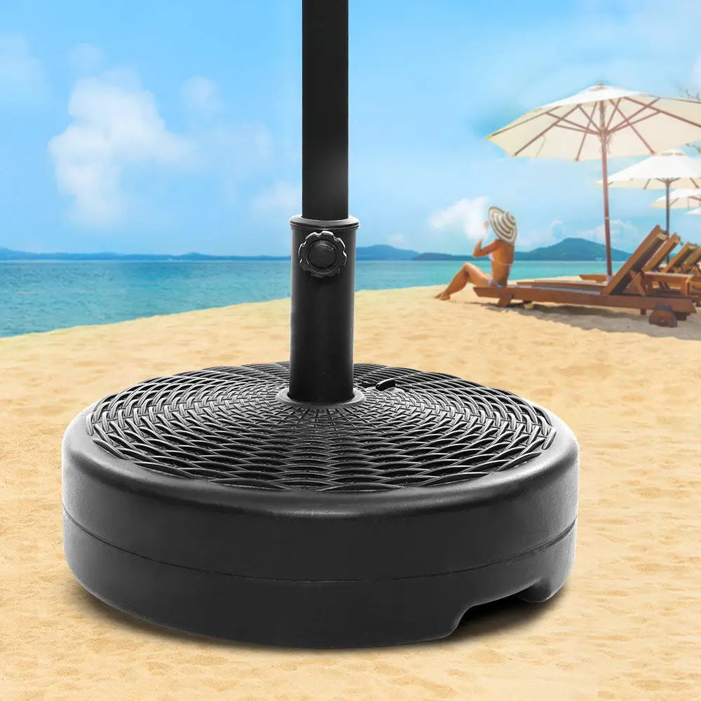 Instahut 51cm Outdoor Umbrella Base Round Stand Pod - Home & Garden > Shading > Umbrellas & Sunshades