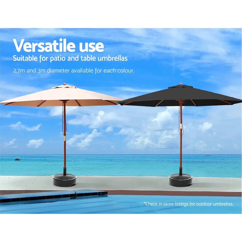 Instahut 51cm Outdoor Umbrella Base Round Stand Pod - Home & Garden > Shading > Umbrellas & Sunshades