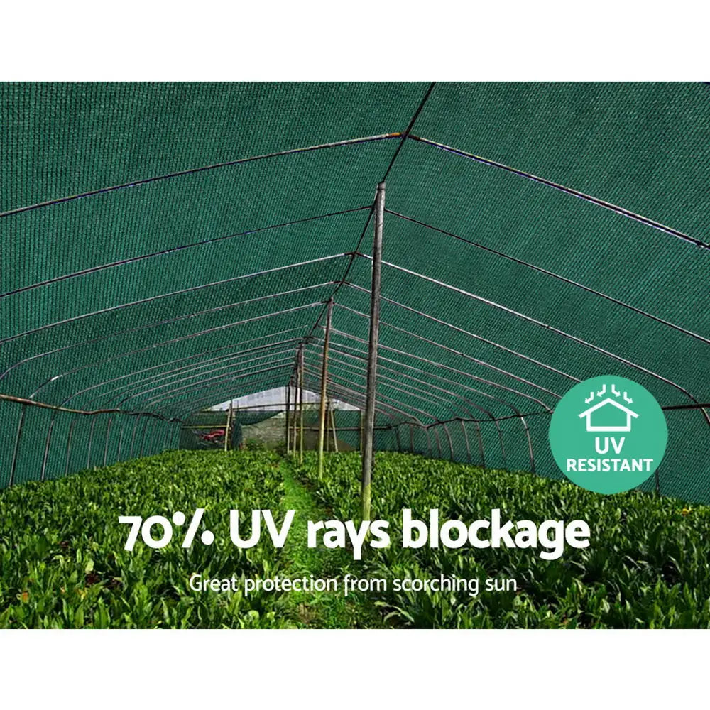 Instahut 70% Shade Cloth 1.83x30m Shadecloth Sail Heavy Duty Green - Home & Garden > Shading > Umbrellas & Sunshades