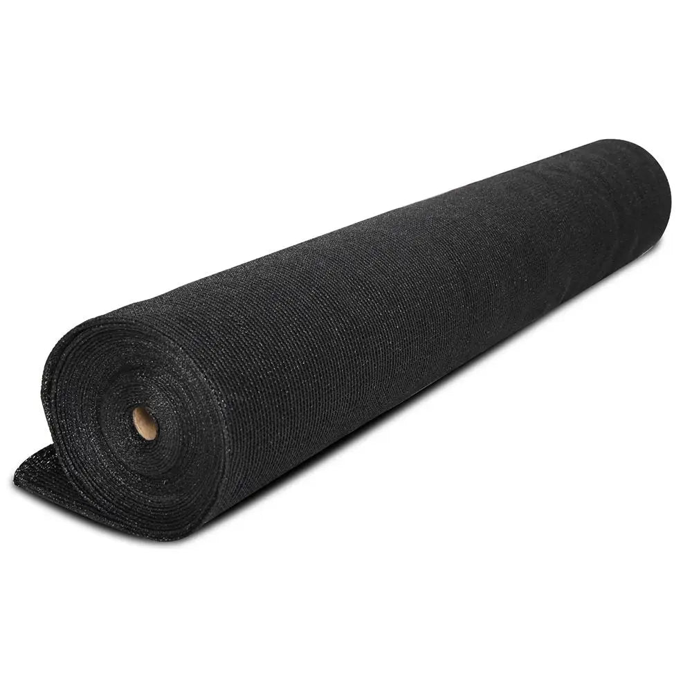 Instahut 90% Shade Cloth 1.83x20m Shadecloth Sail Heavy Duty Black - Home & Garden > Shading > Umbrellas & Sunshades