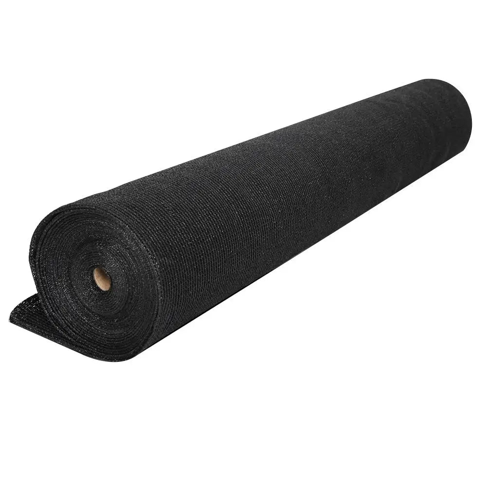 Instahut 90% Shade Cloth 3.66x30m Shadecloth Sail Heavy Duty Black - Home & Garden > Shading > Umbrellas & Sunshades