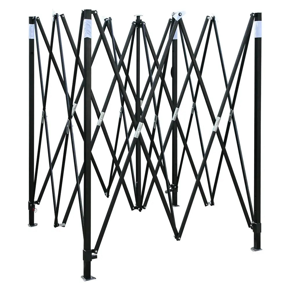 Instahut Gazebo 3x3 Pop Up Marquee Folding Tent Wedding Gazebos Camping Outdoor Shade Canopy White - Occasions >