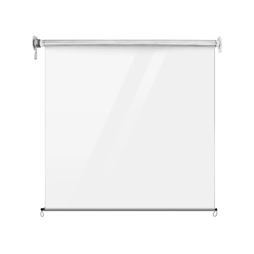 Instahut Outdoor Blinds Transparent Roll Down Awning Window Shade 1.5X2.4M - Home & Garden > Shading