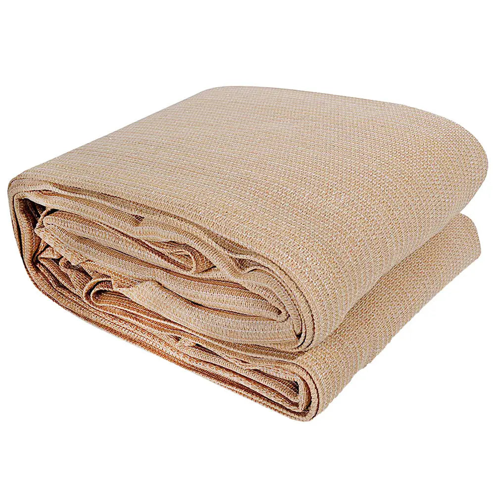 Instahut Shade Sail 2x4m Rectangle 280GSM 98% Sand Shade Cloth - Home & Garden > Shading